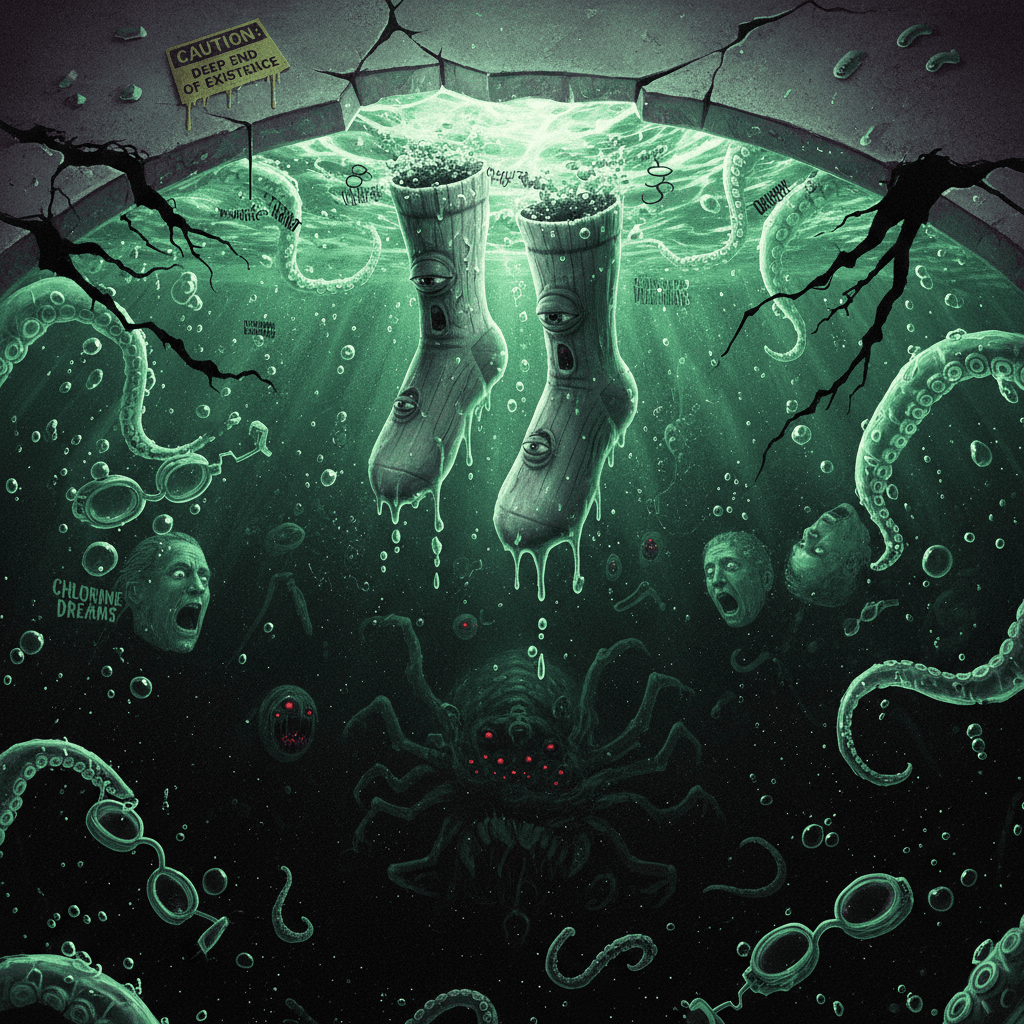 wet socks meet the abyss in this chlorine-soaked descent into madness