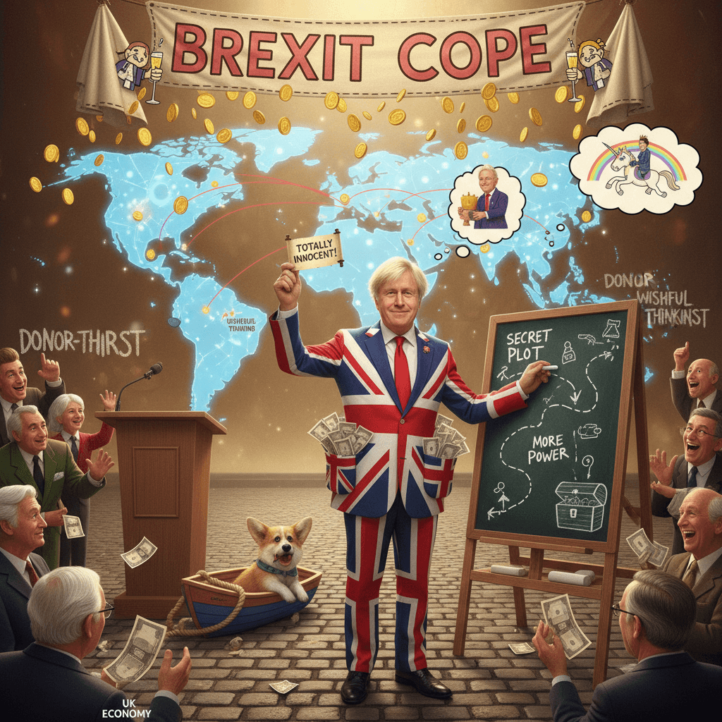 british politician denies secret plot while literally plotting in public