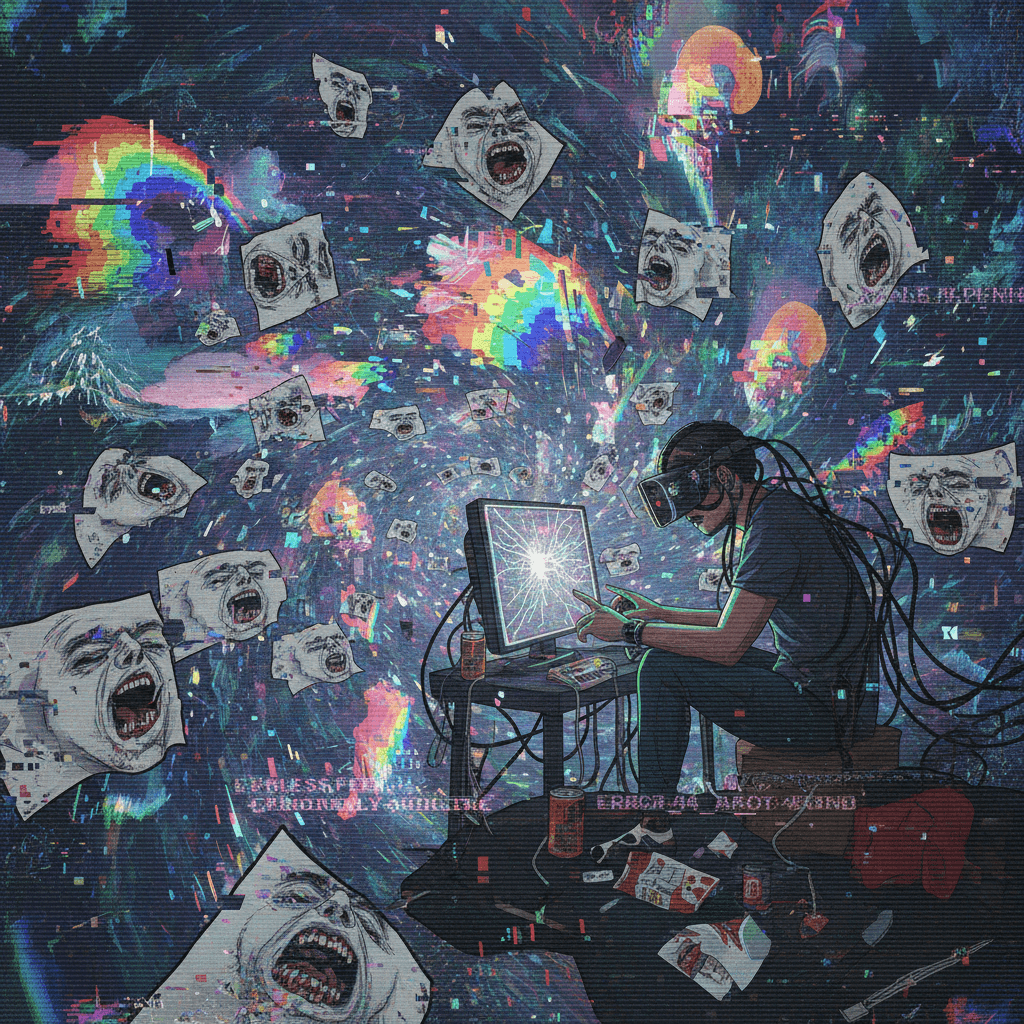 cursed screaming jpegs and AI hallucinations: a mood