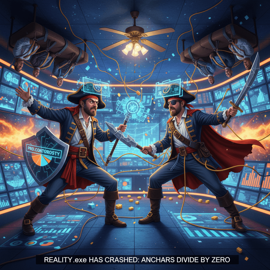 Two anchors live-action roleplaying as a disagreement algorithm