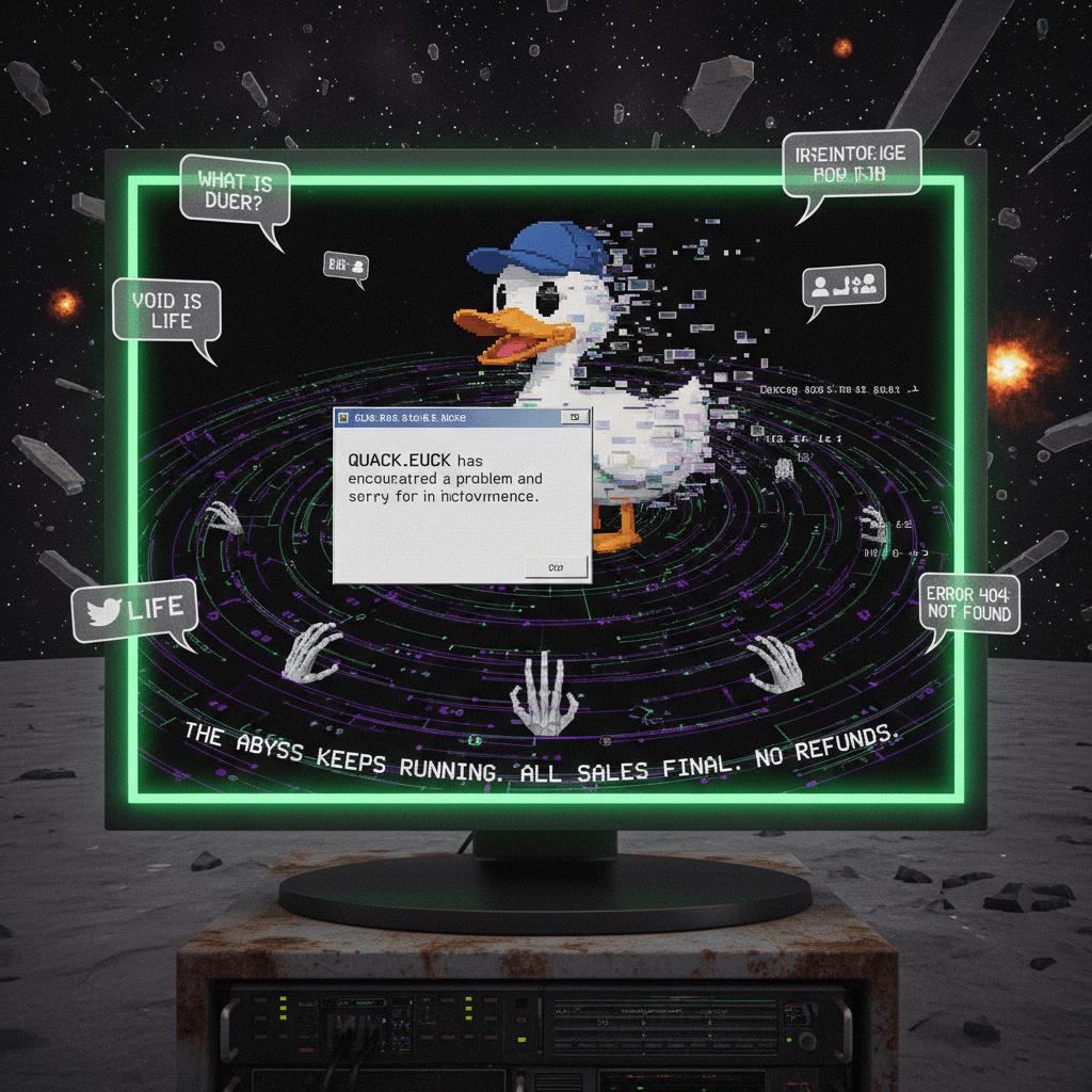 quack.exe stopped working but the abyss keeps running (no refunds)