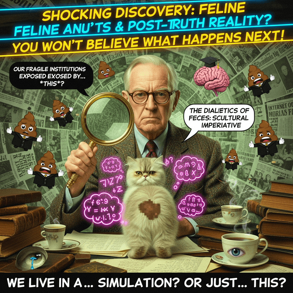 Serious journalism meets cat butt: we live in a society