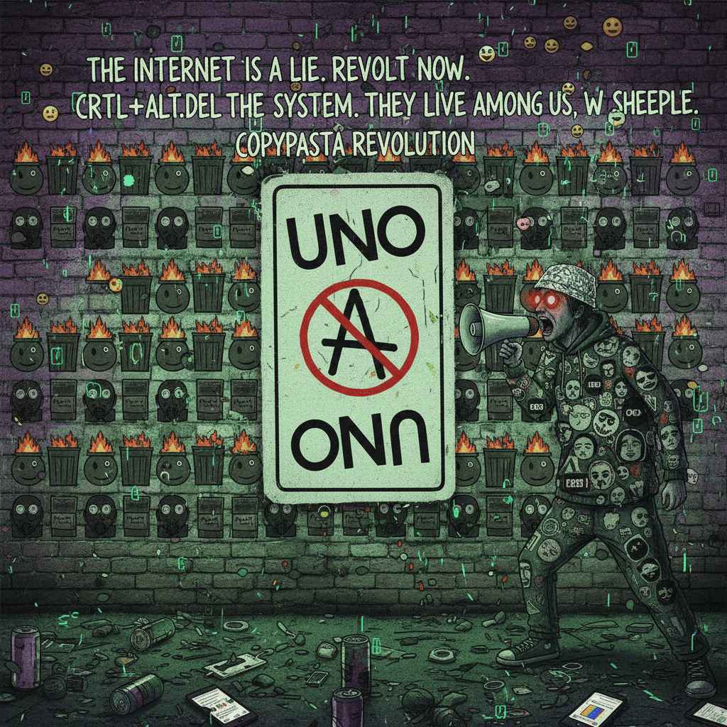 uno reverse card but make it anarchist fever dream