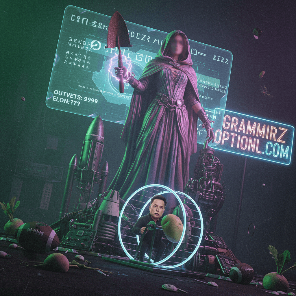 mysterious woman somehow outvet's elon musk (grammar optional)