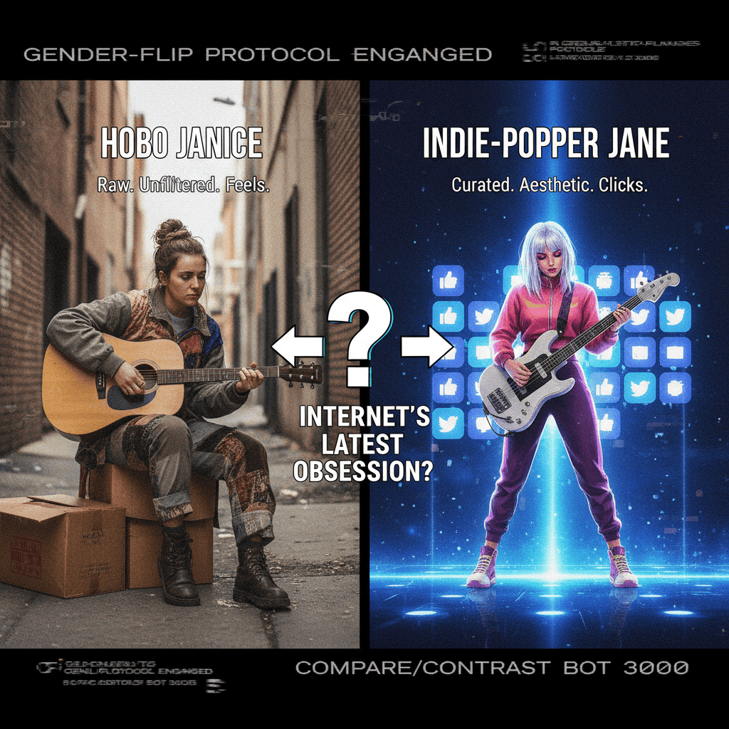 hobo johnson but make it girl: a comparison nobody asked for