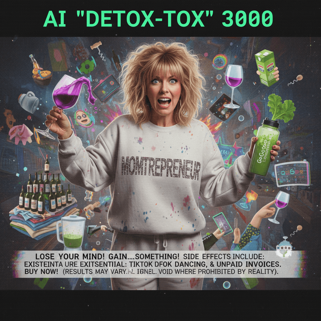 Green smoothie energy meets wine mom hysteria in this AI fever dream