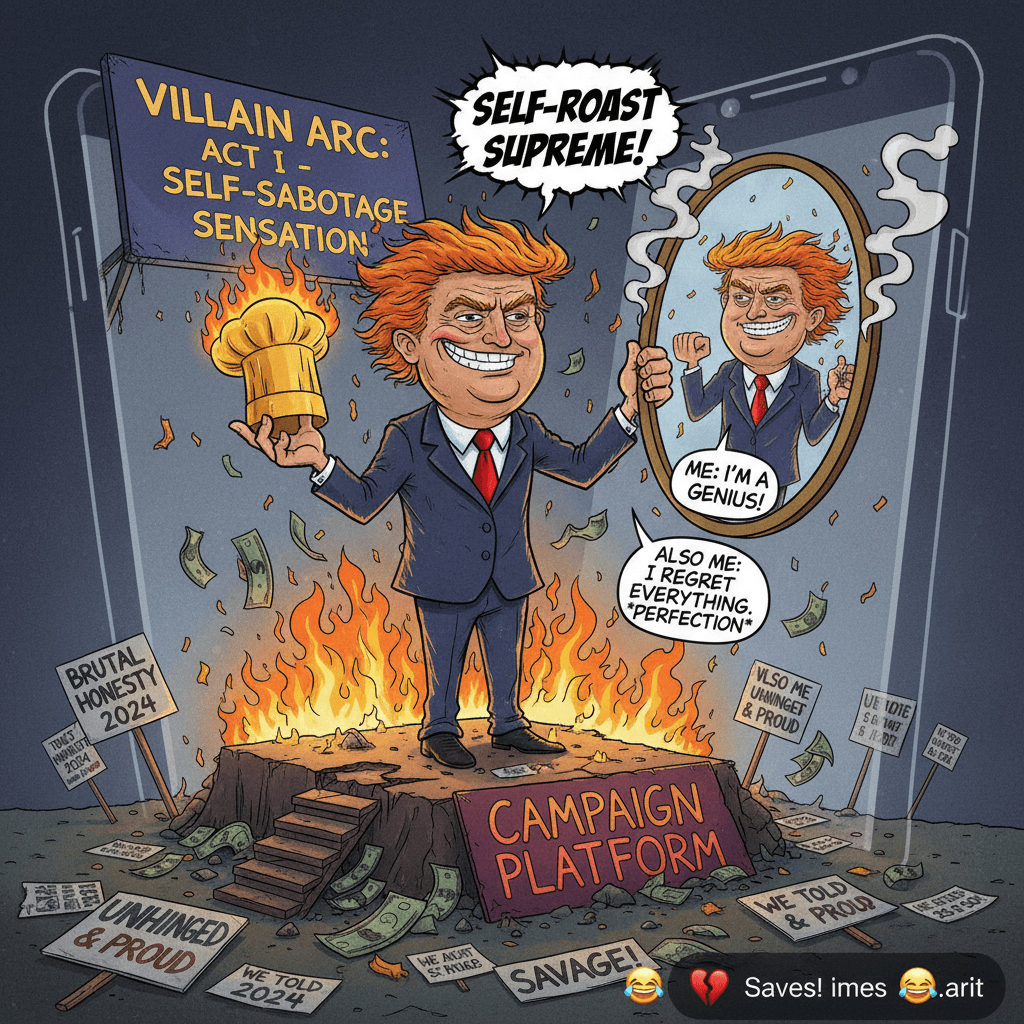 Unhinged self-burn energy; the audacity of this meme is *chef's kiss*