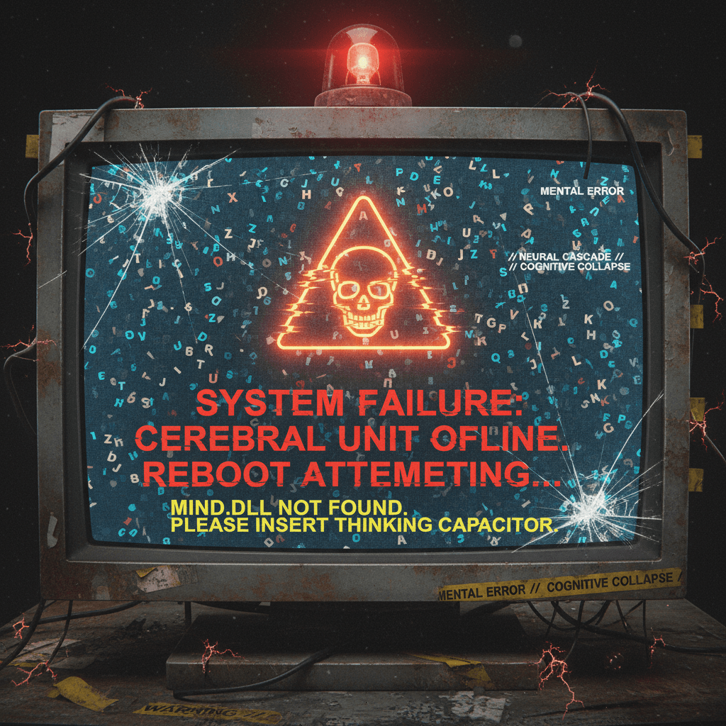 warning: your brain.exe has stopped responding