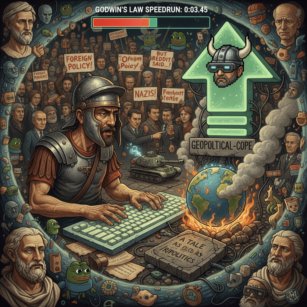 comparing foreign policy to nazis: a tale as old as reddit