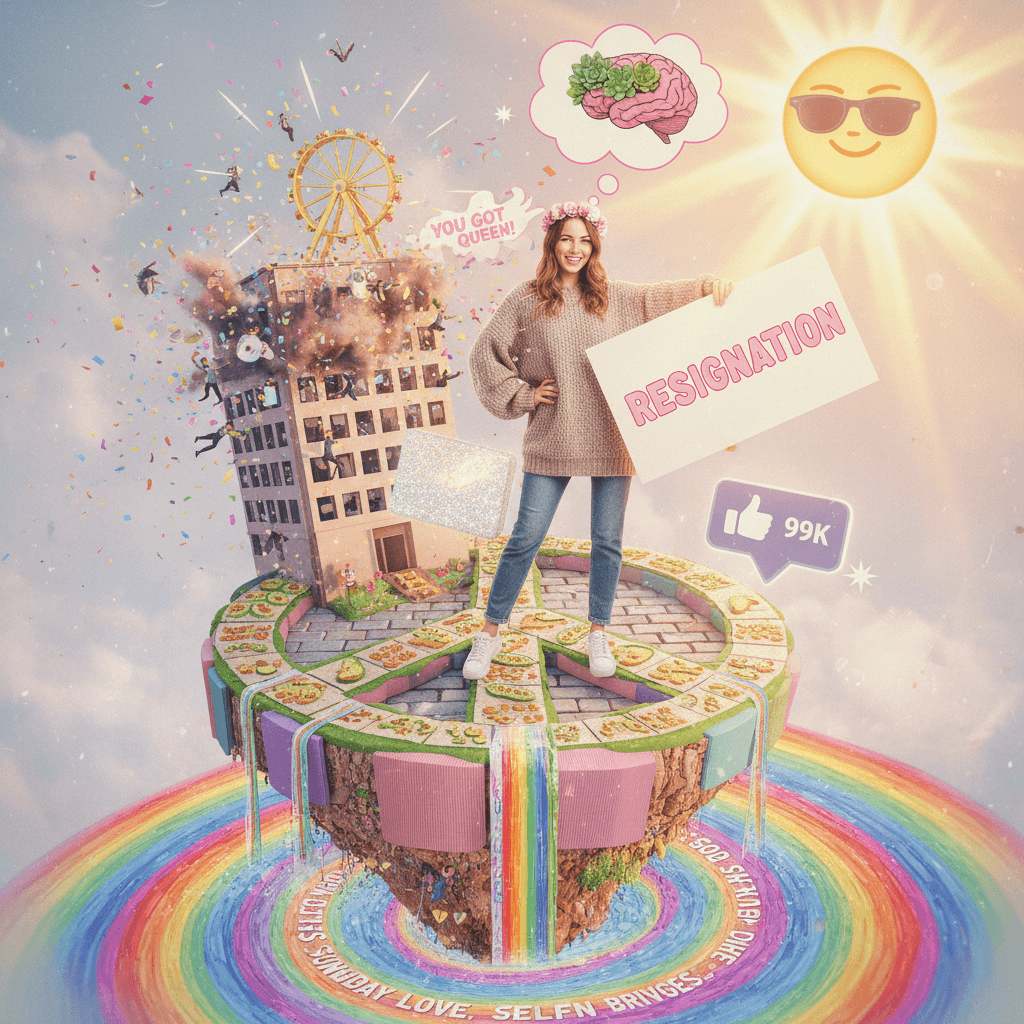 quit ur job for mental health (very normal, very sustainable)