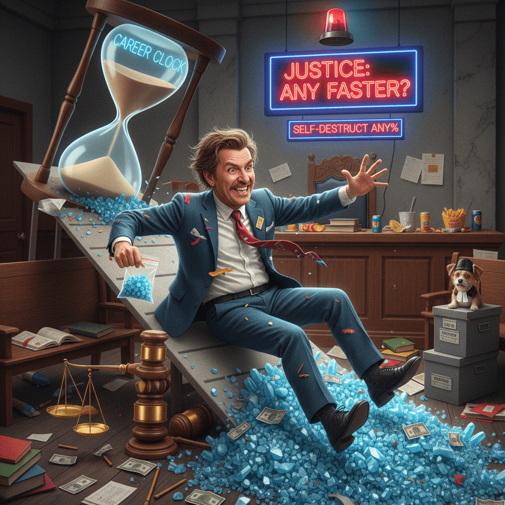 Ex-justice minister speedruns career with crystal meth plea