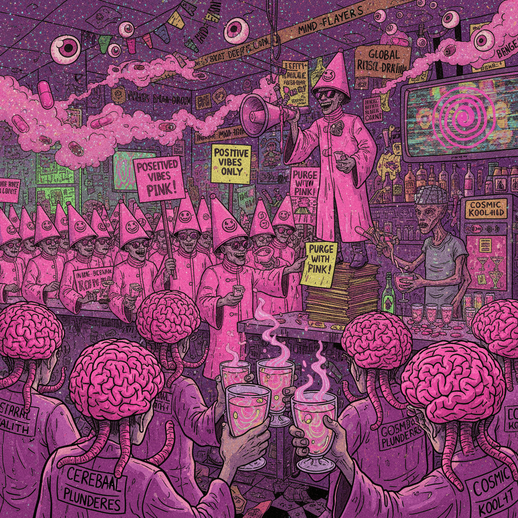 brain-stealing mutants and pinkwashing cults walk into a bar