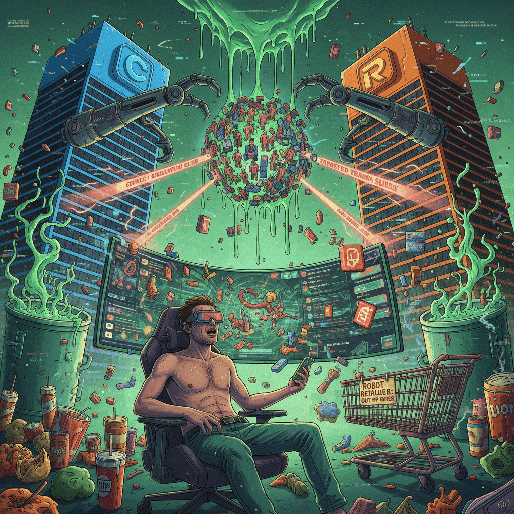 robots won't shop for u yet, corps fighting over ur doomscroll data