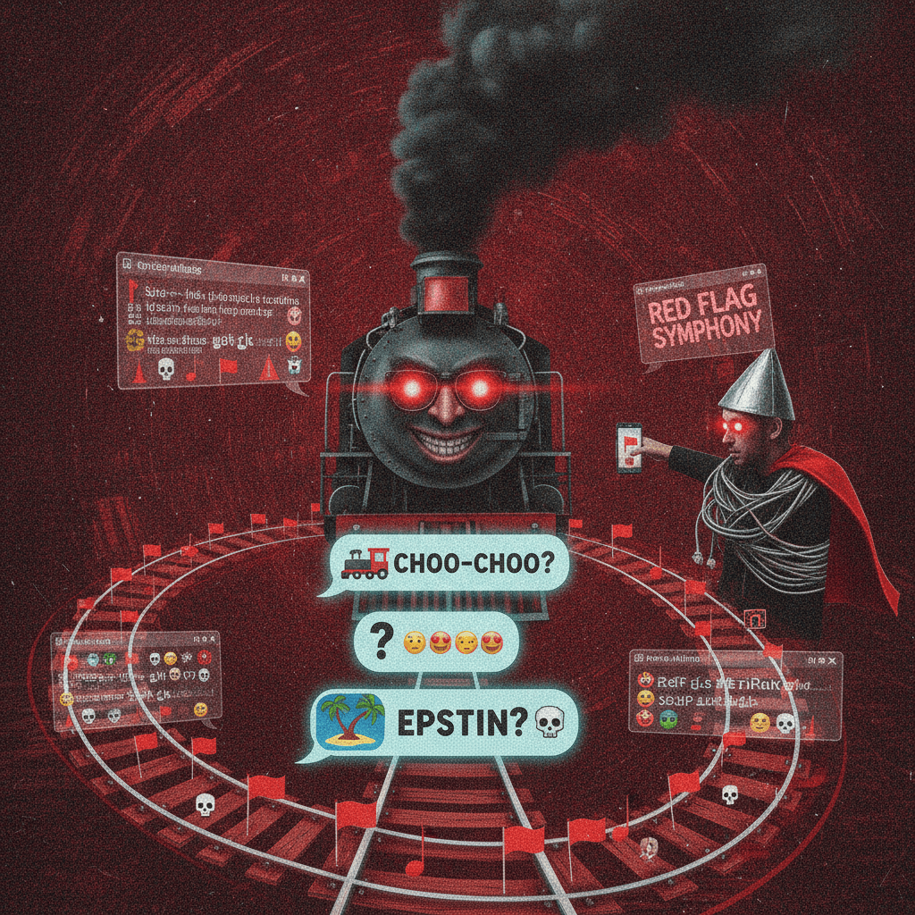 chat goes from trains to epstein in 3 messages flat