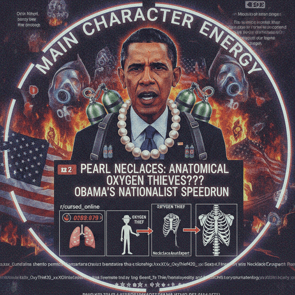 pearl necklaces → anatomy → obama → nationalism → oxygen thieves speedrun