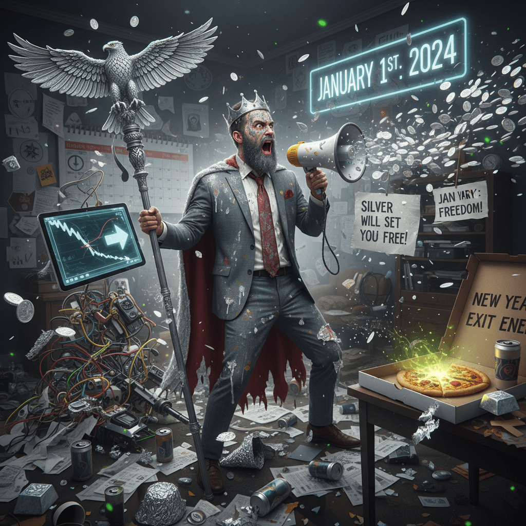 fed up finance bro rage quits with unhinged silver conspiracy