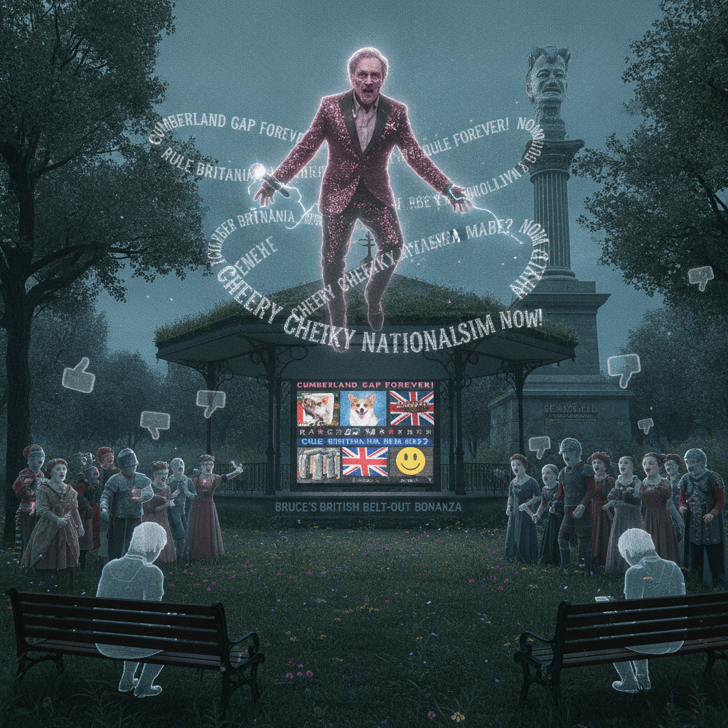 Dead Bruce Forsyth haunts parks with nationalist karaoke nobody asked for