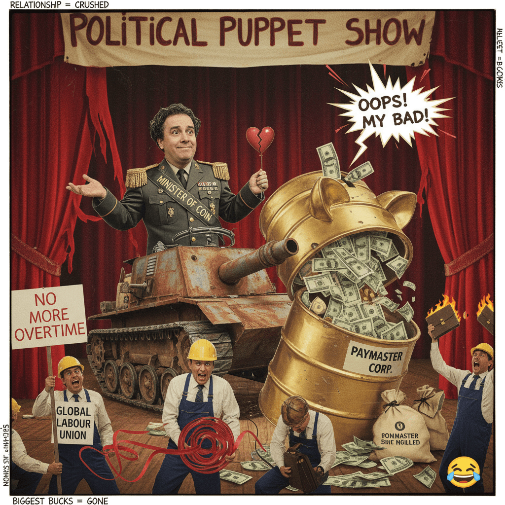 minister casually tanks relationship w/ biggest paymaster lol