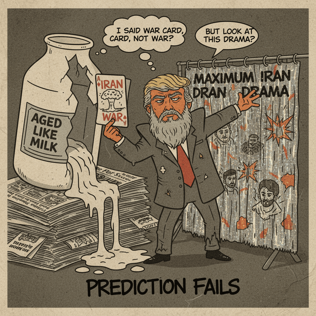 Trump warns about Iran war card, later starts maximum Iran drama