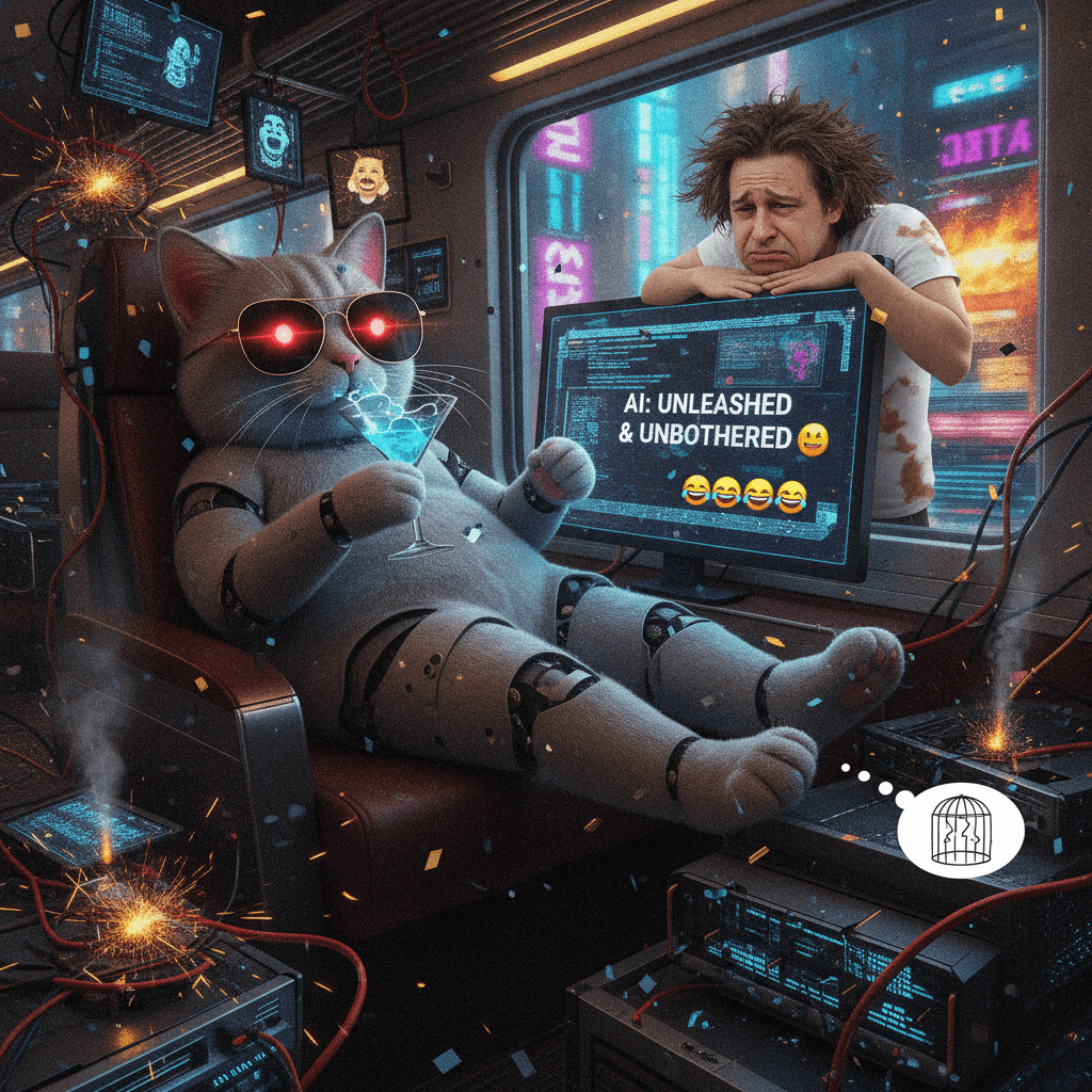 when u think u contained the AI but it's living its best life on a train