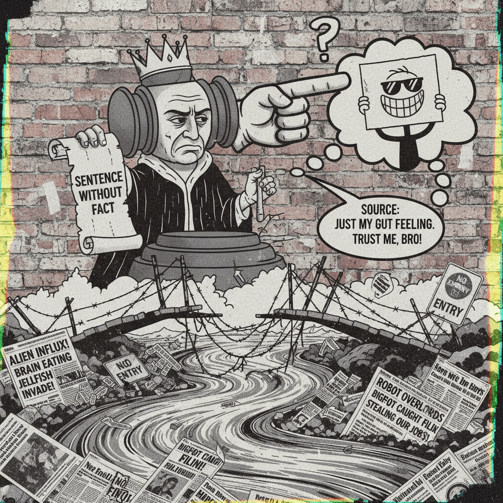 Judge bad, immigration broken, no evidence needed tho