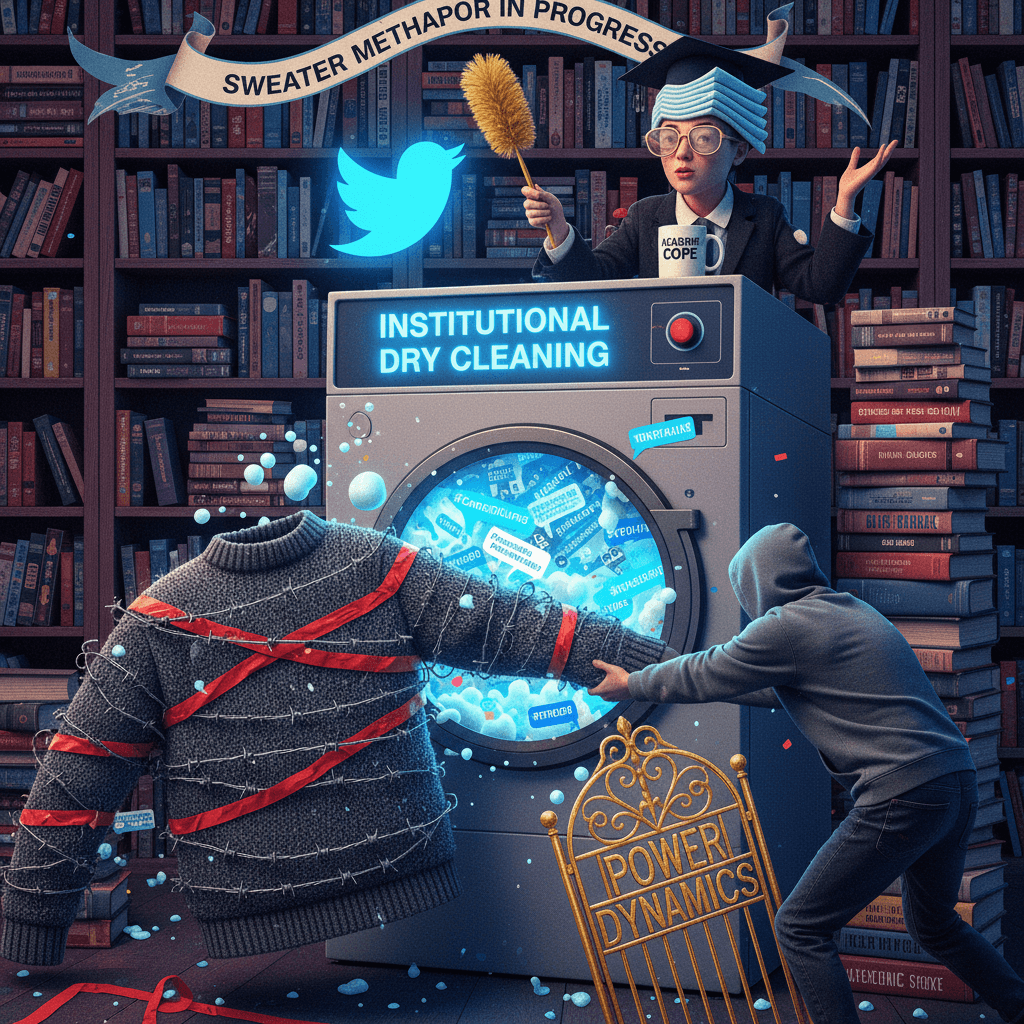 sweater metaphor go brrr: racism requires institutional dry cleaning