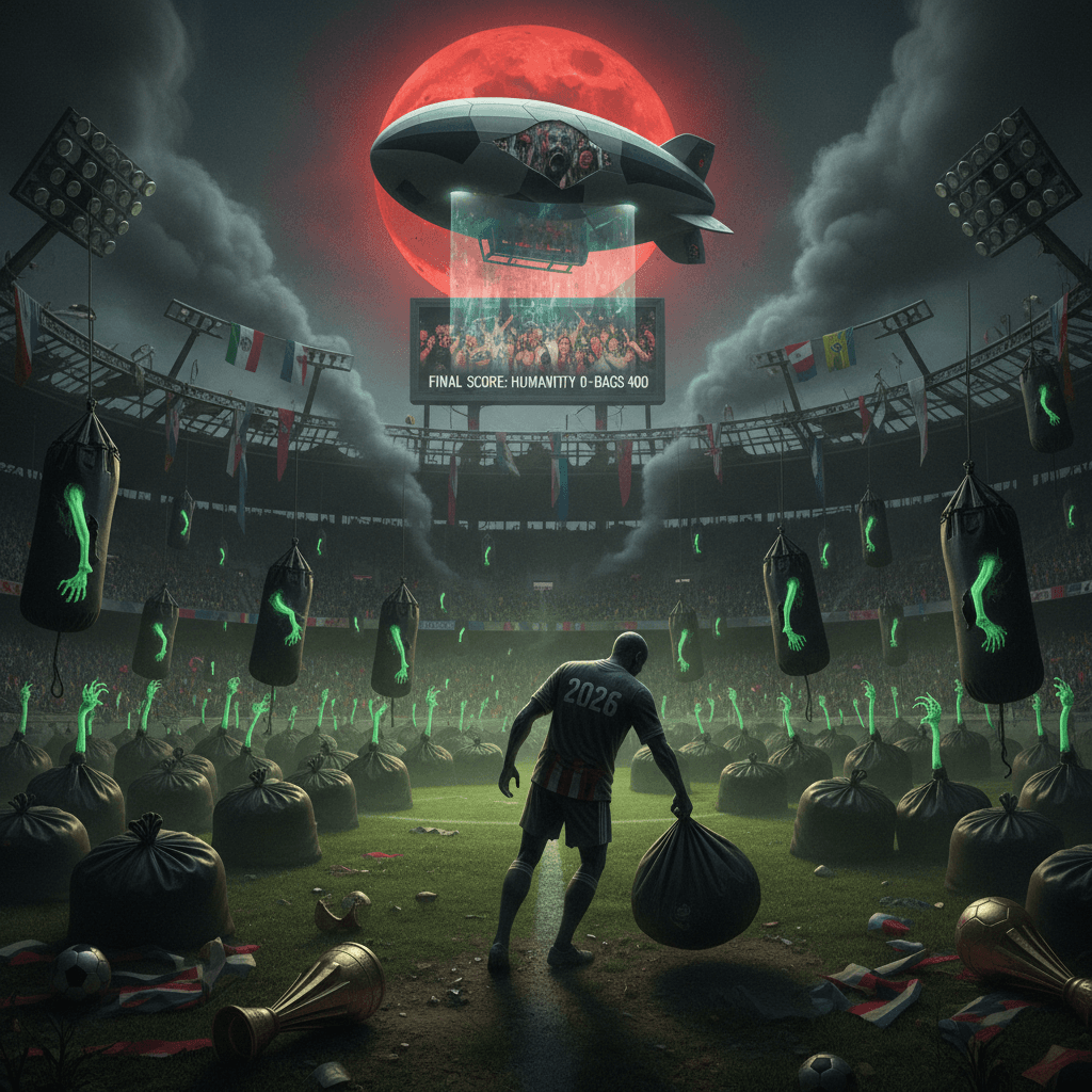 400 bags of human remains casually ruins 2026 World Cup vibes
