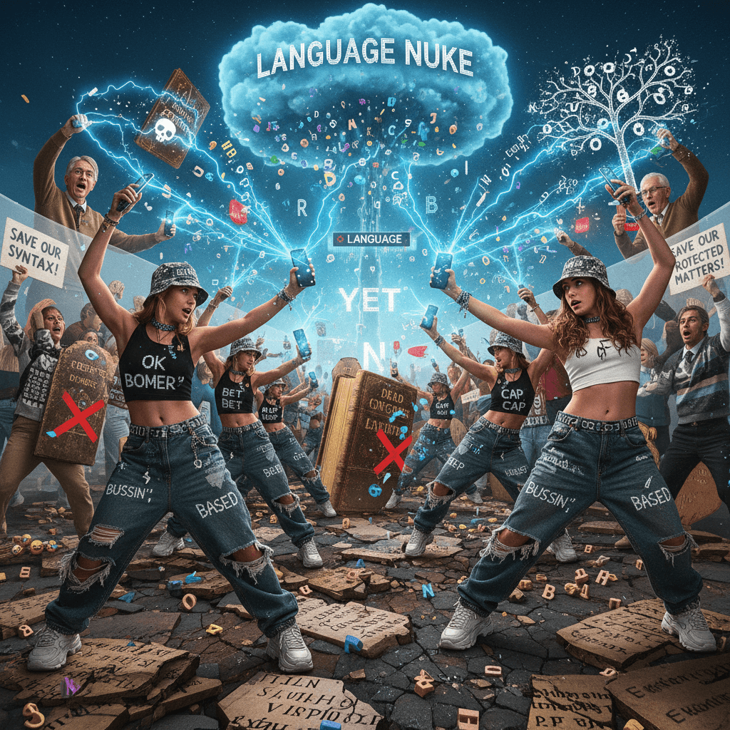 Gen Z discovers words exist, immediately declares war on language