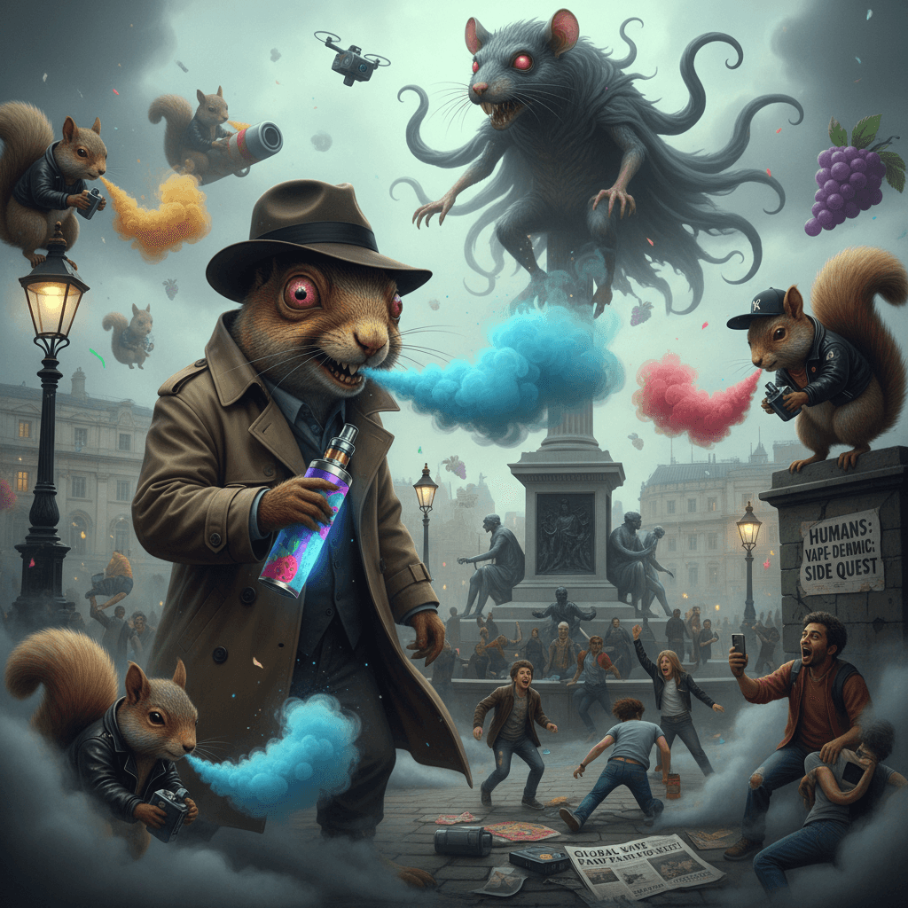 Squirrels discovered nicotine addiction, humanity speedruns irrelevance