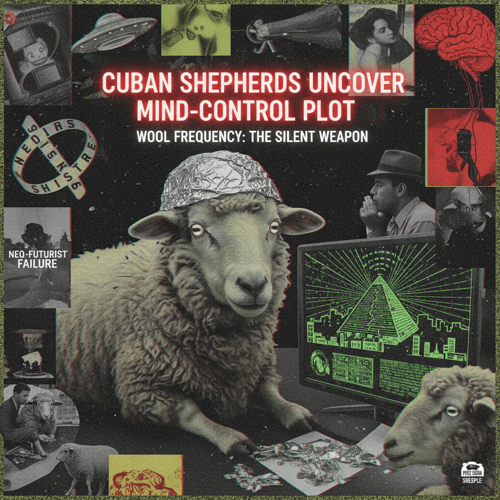 Futurism meets Havana Syndrome: why this sheep looks concerningly informed