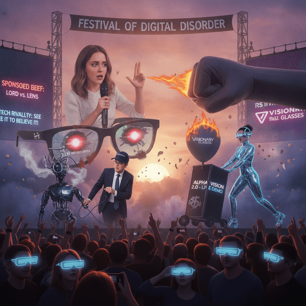 Lorde roasts sponsor's AI glasses mid-set, competitor takes stage immediately after