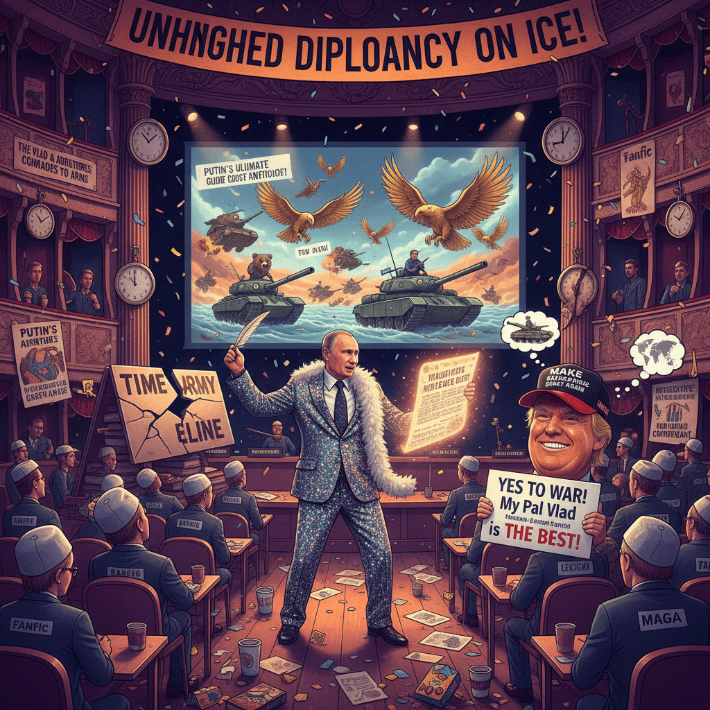 Putin's creative writing class: how to fanfic Trump into supporting your war