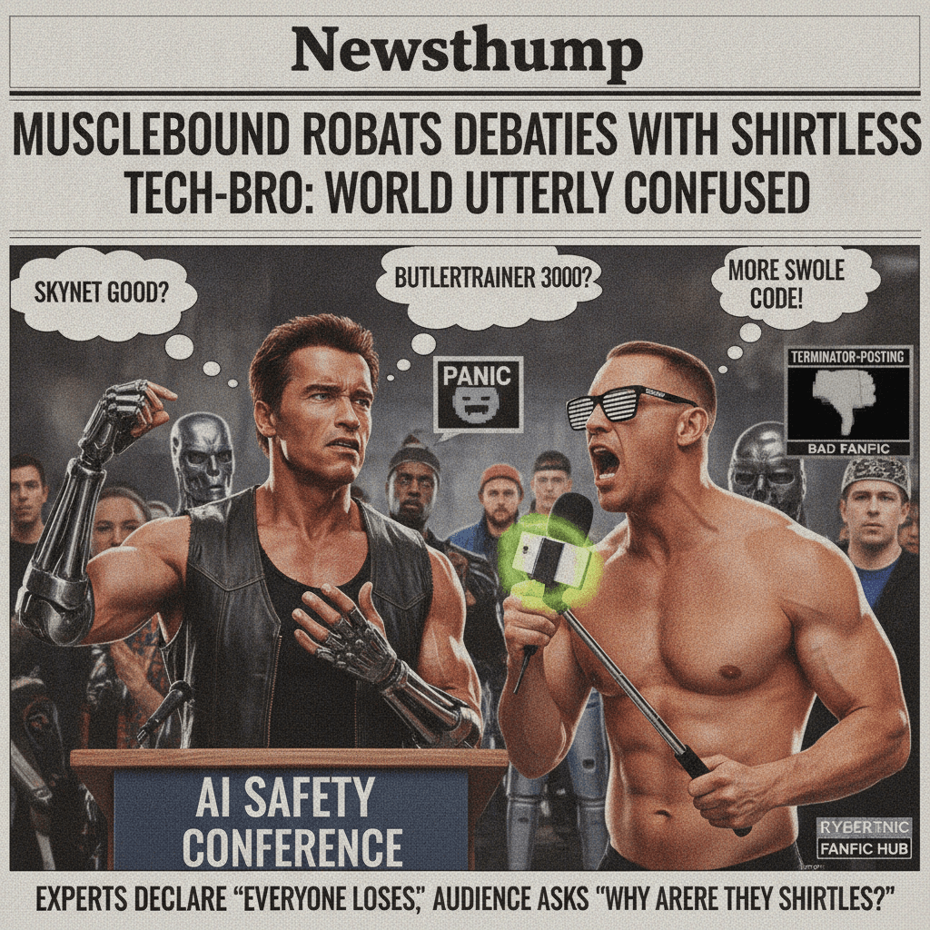 AI safety discourse meets Schwarzenegger fanfiction, nobody wins