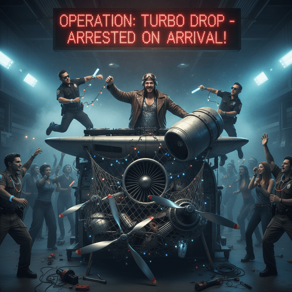 DJ spins tracks AND counterfeit aircraft parts, gets caught mid-drop