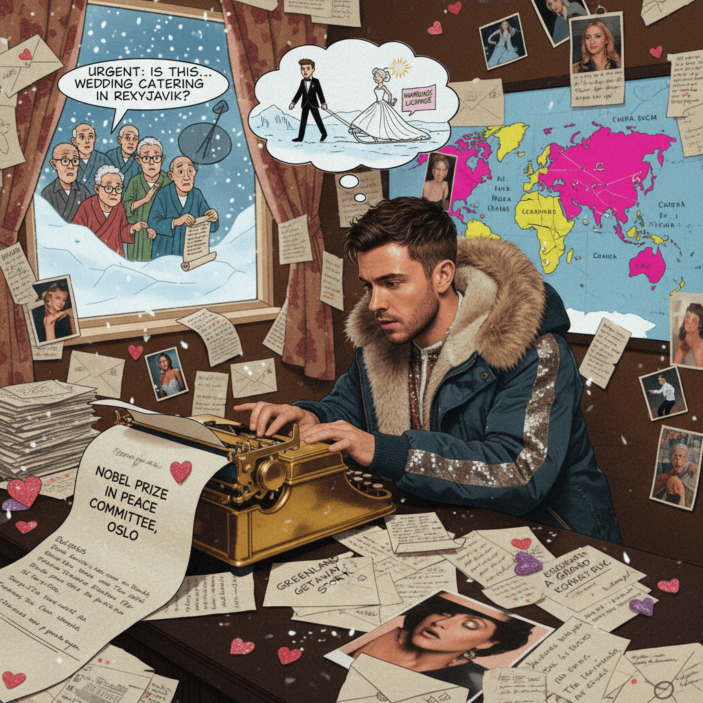 Beckham kid writes Nobel committee about marriage logistics in Greenland