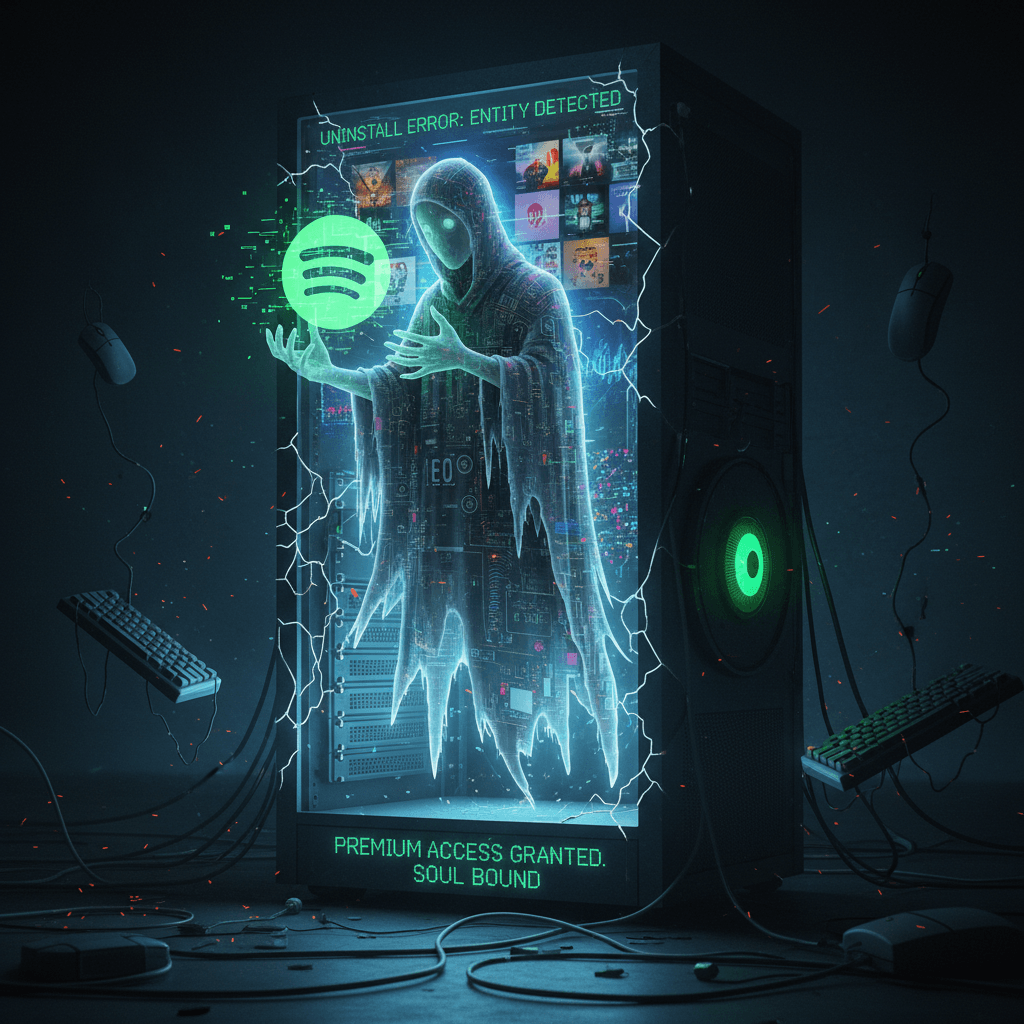 ghost in the machine found spotify premium, refuses to leave