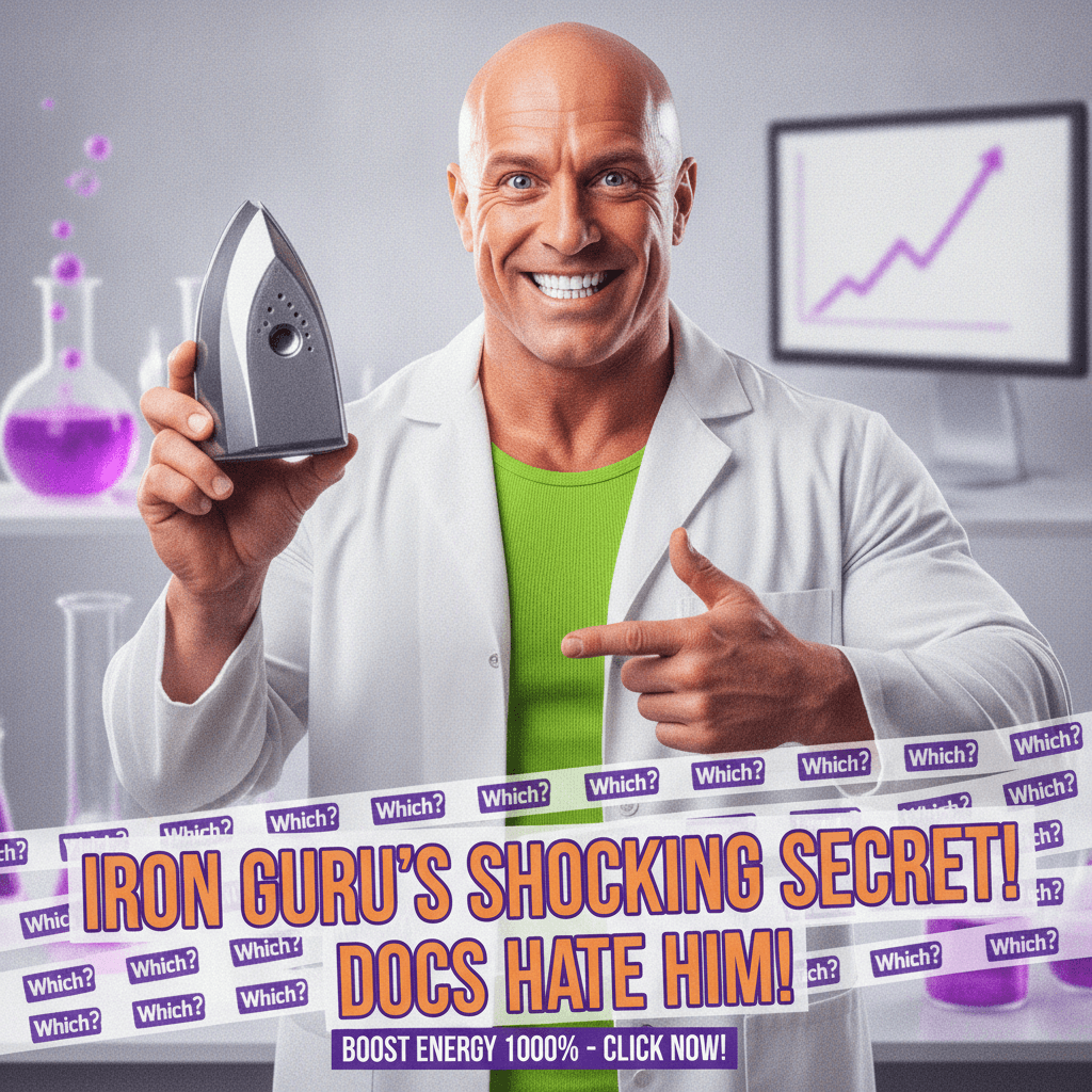 Random guy claims iron pill expertise, spams Which? logo for credibility