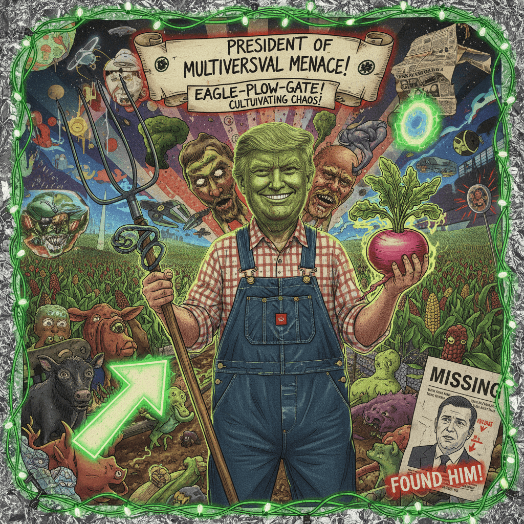 Found him: the president's evil farming cousin in the multiverse