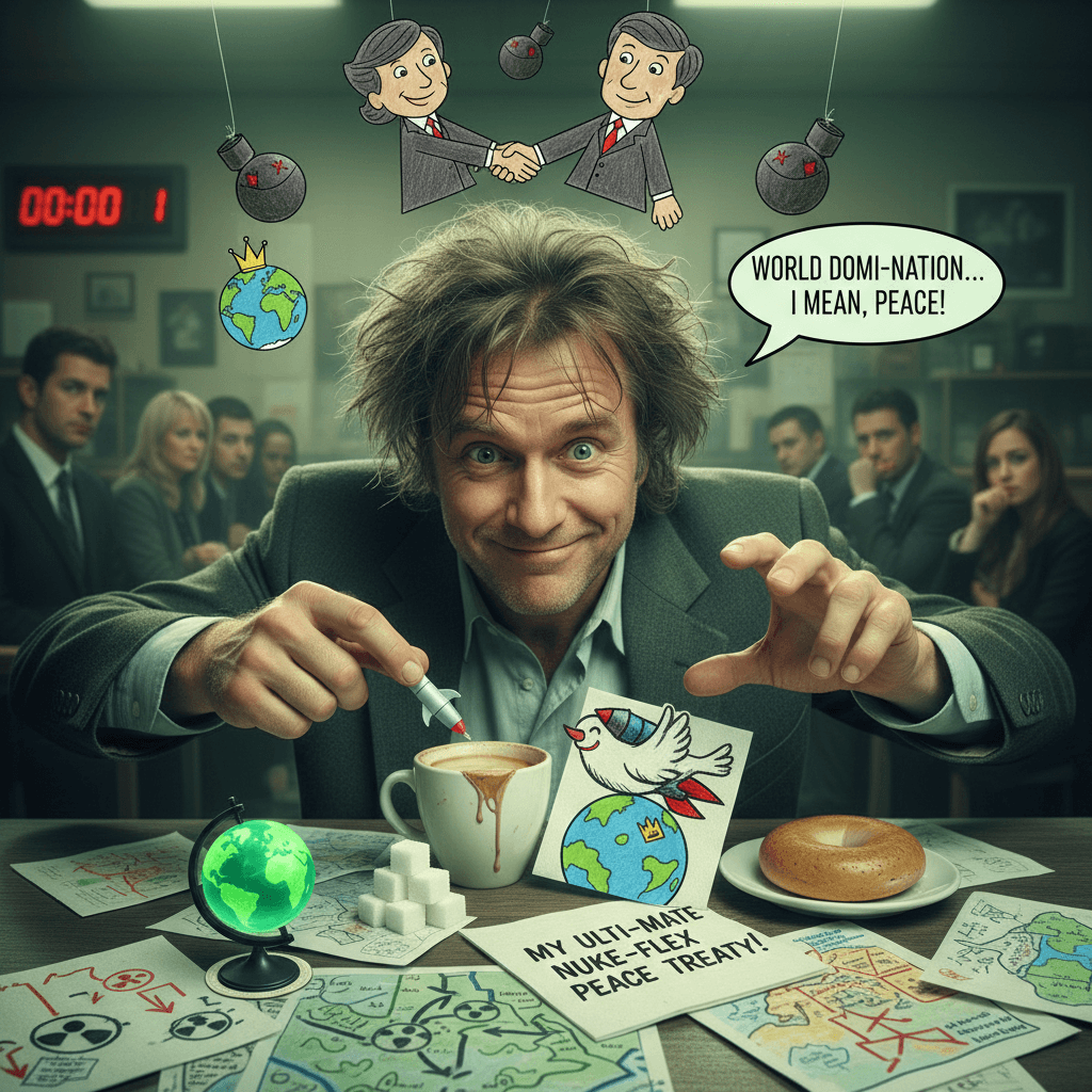 bro just casually planning WW3 denuclearization over coffee