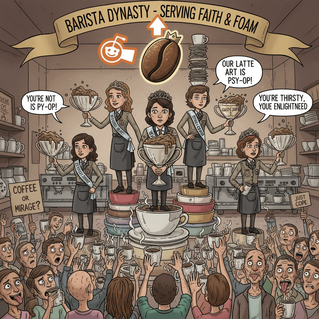 Barista supremacy: where thirst meets delusion