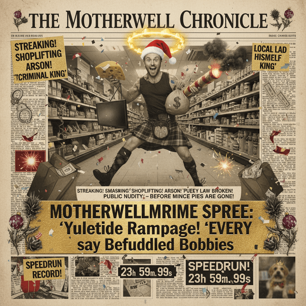 Motherwell man speedruns every crime before Boxing Day