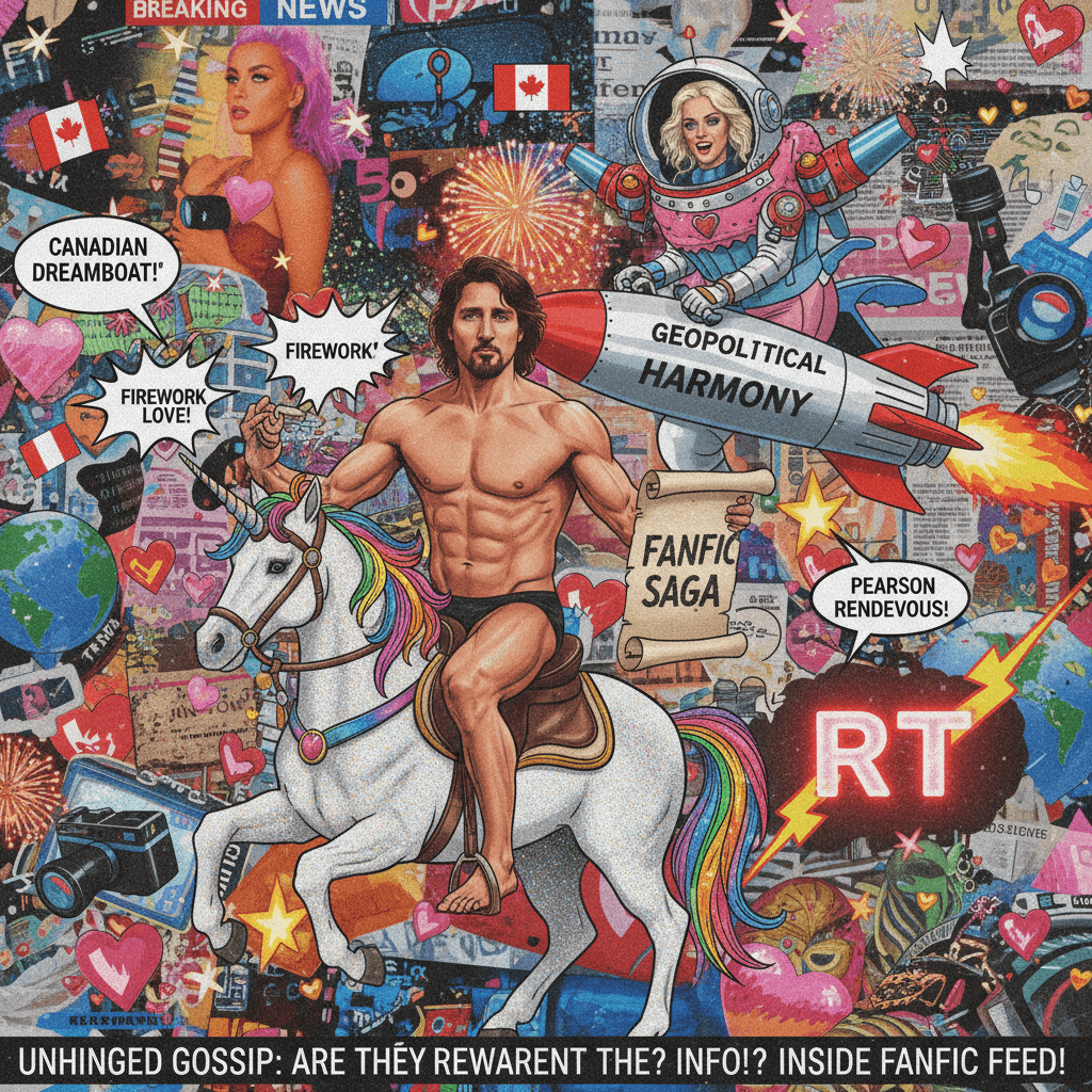 Trudeau x Perry fanfic dropped on RT as breaking news lmaooo