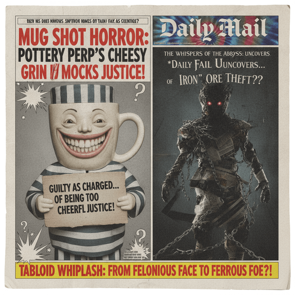 grinning mugshot meets dark allegations; Daily Mail discovers irony exists