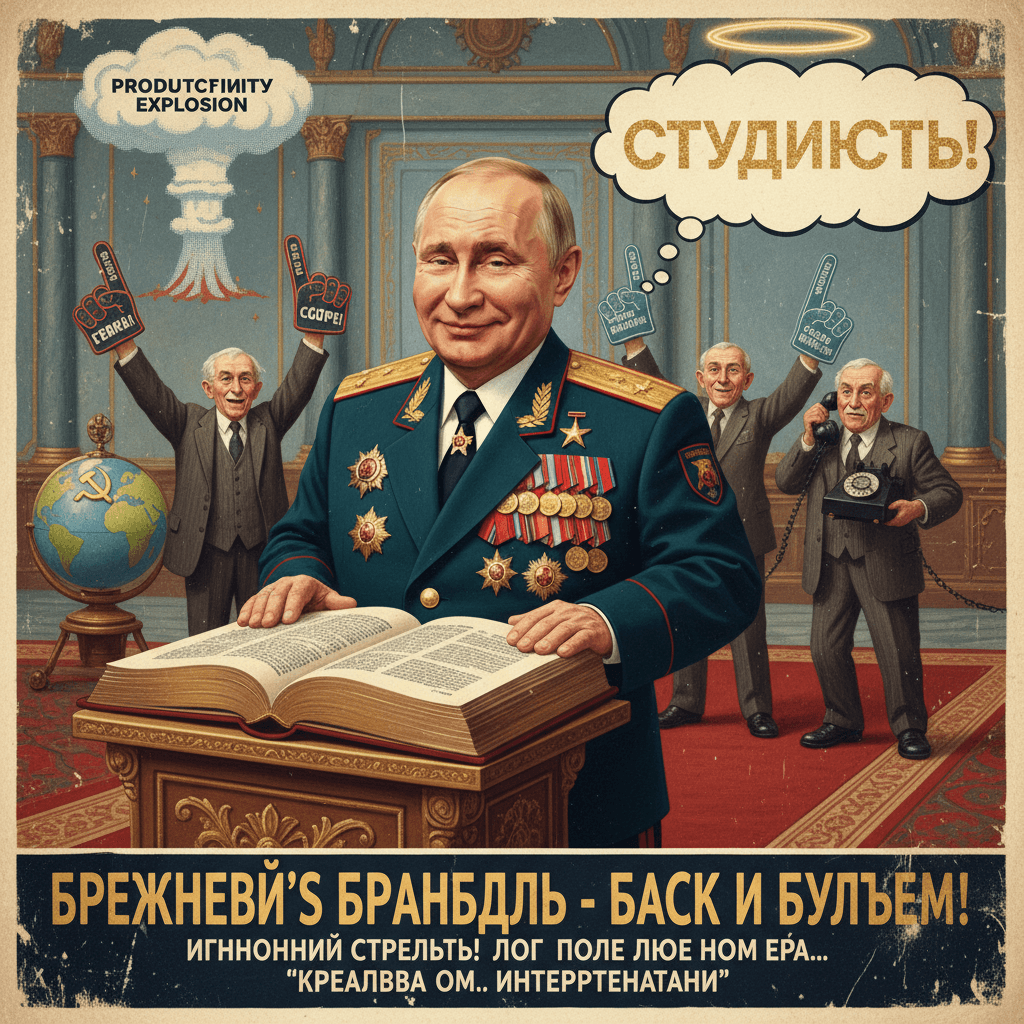 Putin's PR team discovers the word 'stupidity', very productive