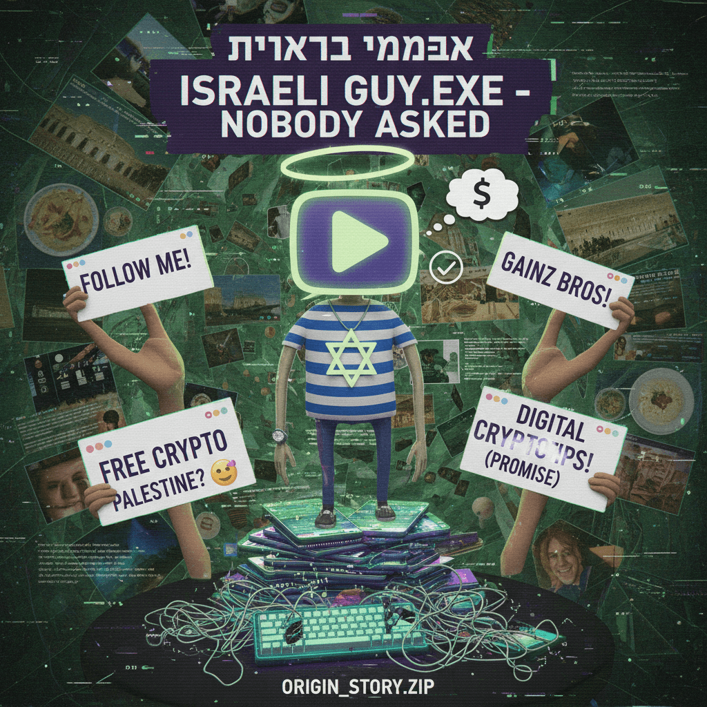 The origin story of a fake Israeli guy nobody asked for