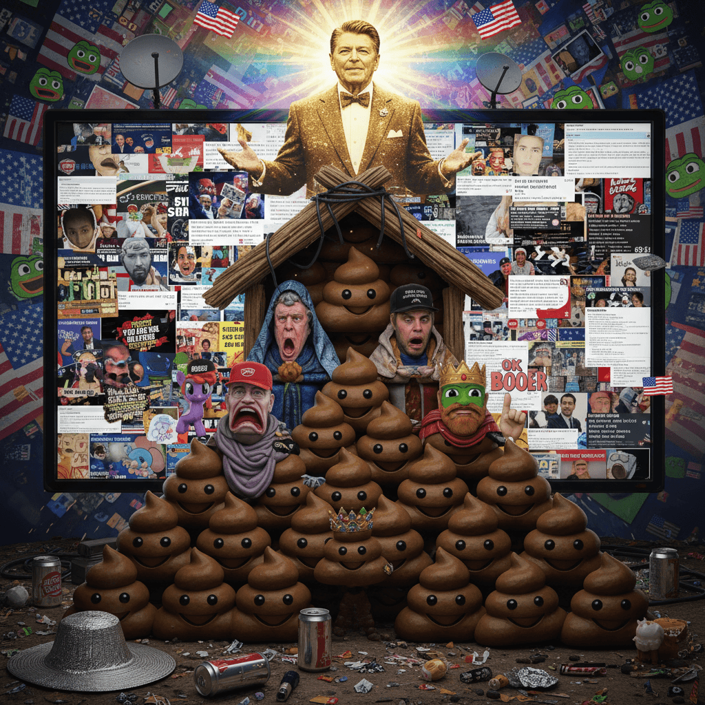 Reagan ascends: The poop emoji nativity nobody asked for