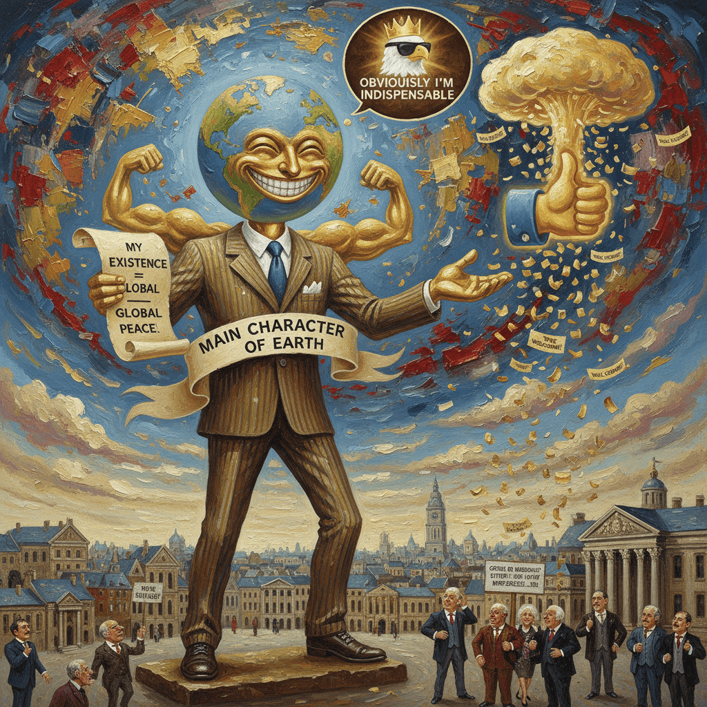 lucky i exist bro, very normal geopolitical discourse