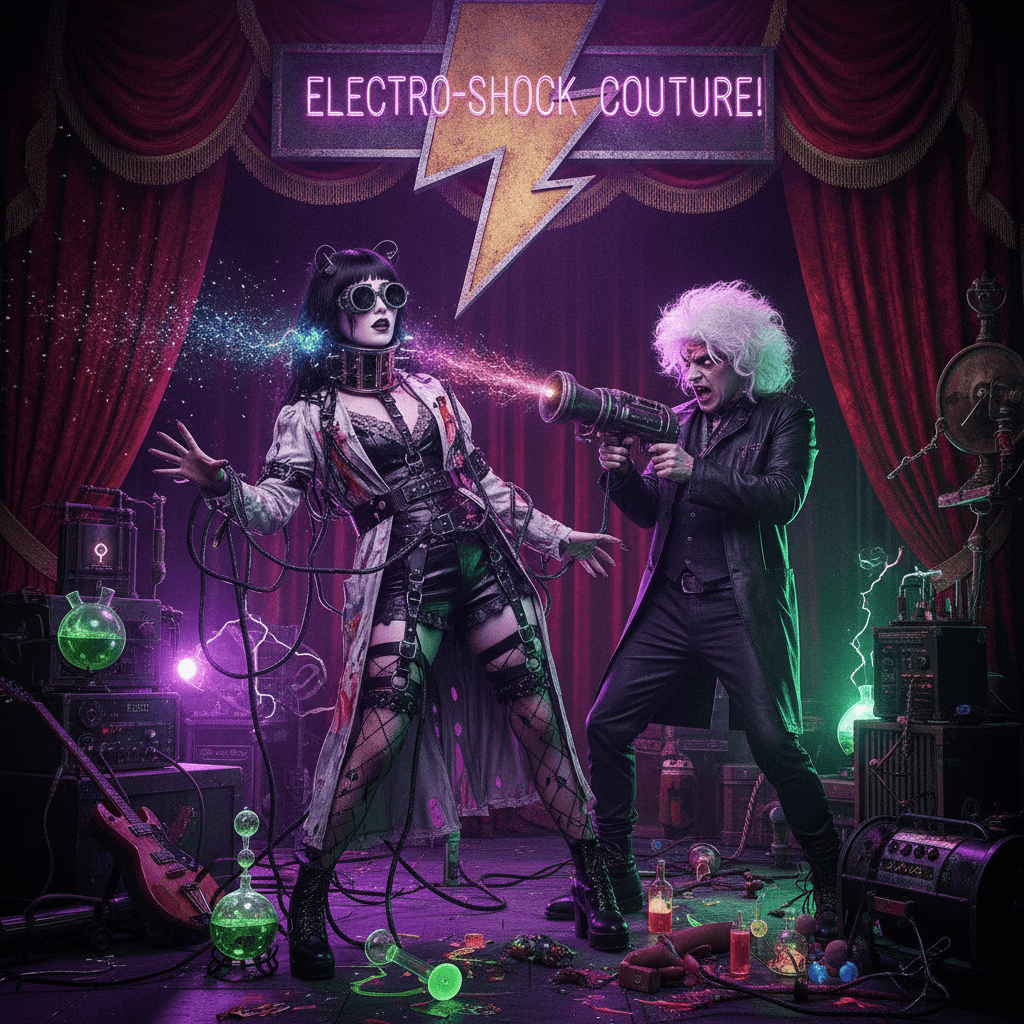 goth girl summer meets mad scientist cosplay in the worst way