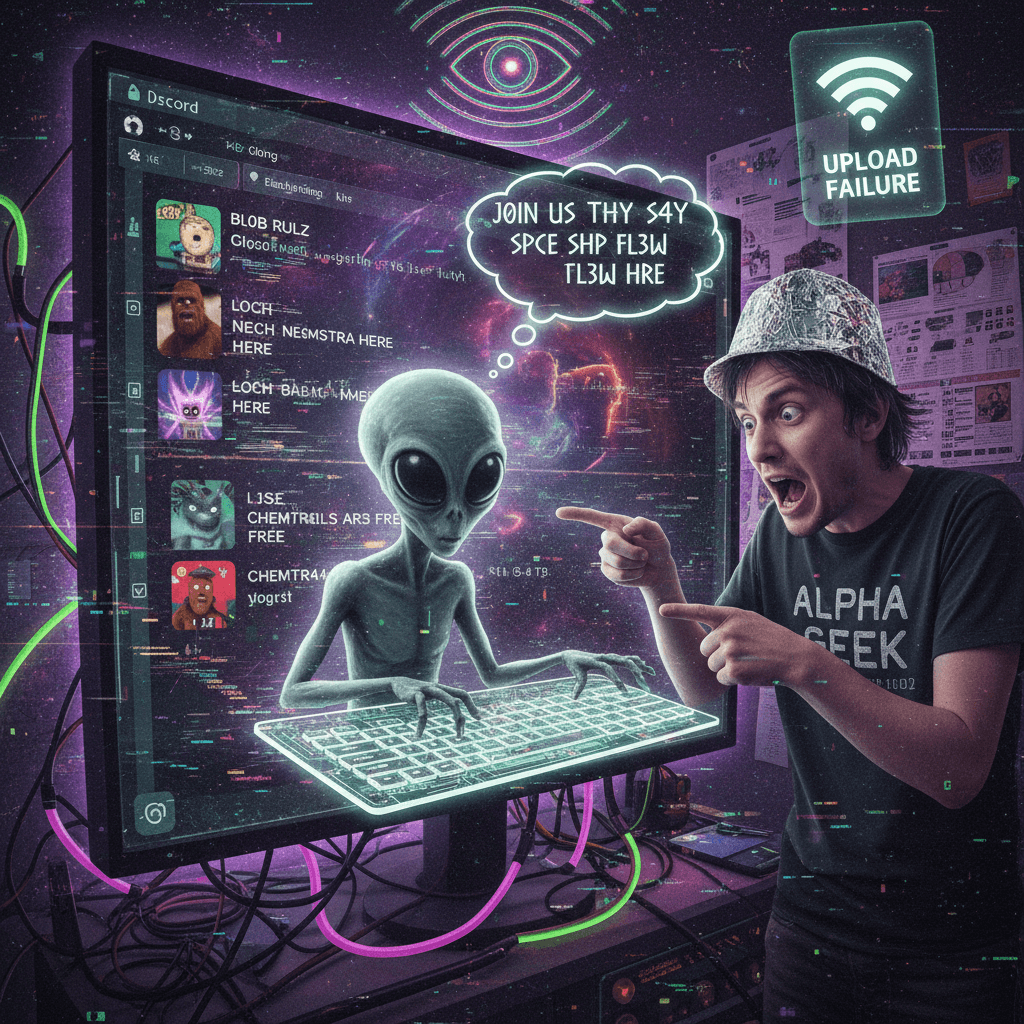 aliens in the discord server, apparently also bad at spelling