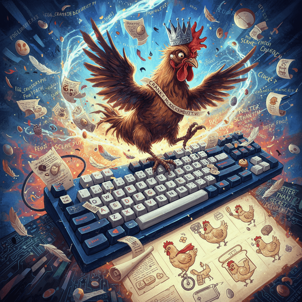 cranky the chicken deserves better than this cryptic manifesto